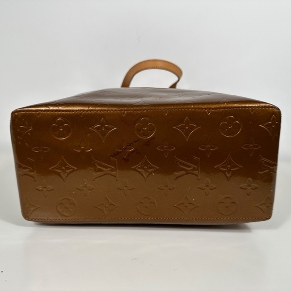 Aunt Louis Vuitton Monogram Vernis Reade MM M91143 Women's Handbag Bronze - Picture 9 of 15